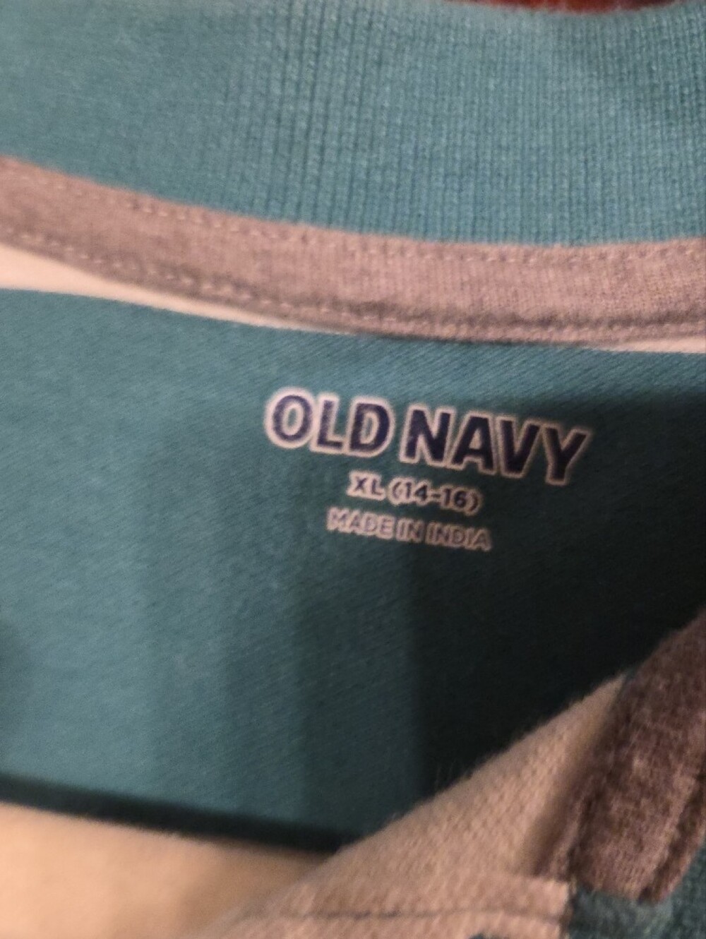 4 Old Navy Boys XL 14/16  Stripe Polos & A Tee - Sold As A Set - Picture 8 of 9